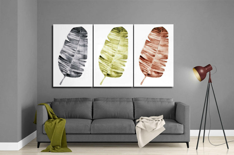 Leaves Mega Glass Wall Art