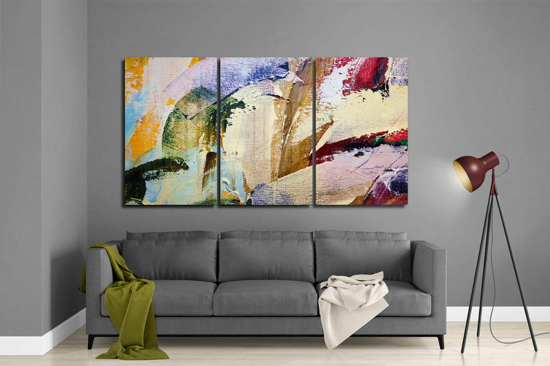 Paint Traces Mega Glass Wall Art