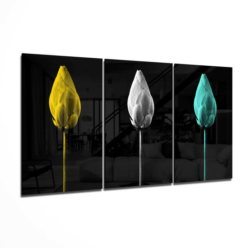 Tulips Mega Glass Wall Art