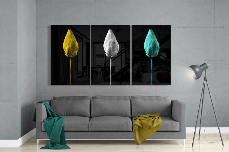 Tulips Mega Glass Wall Art