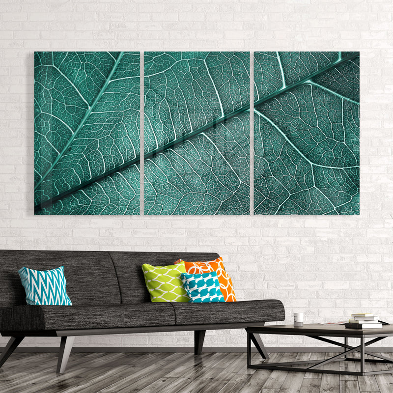 Leaf Texture Mega Glass Wall Art
