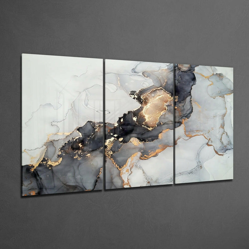 Abstract Glass Wall Art