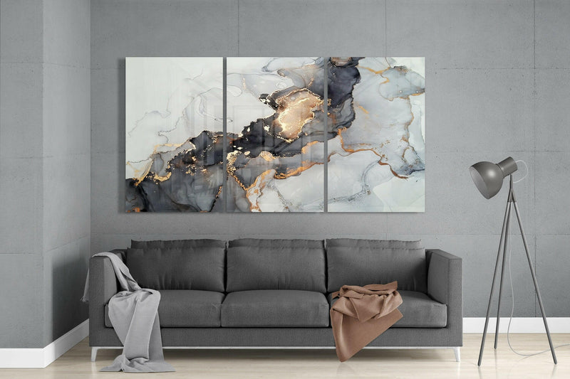 Abstract Glass Wall Art