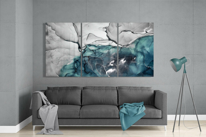 Abstract Glass Wall Art