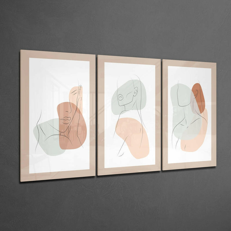 Abstract Shapes 1 Glass Wall Art