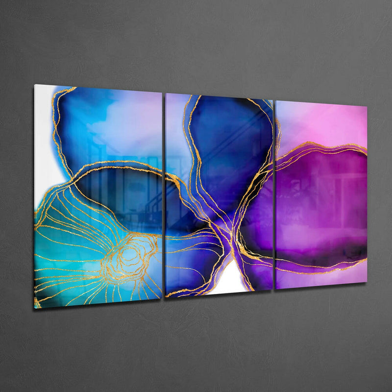 Abstract Shapes 5 Glass Wall Arts