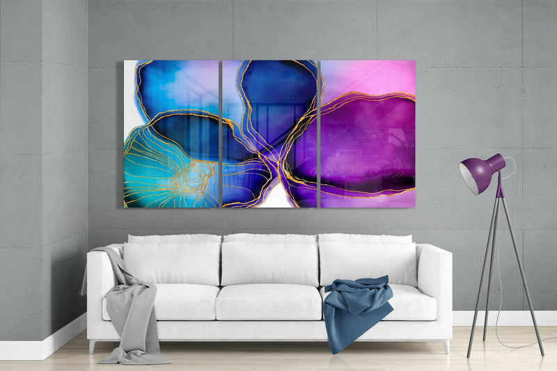 Abstract Shapes 5 Glass Wall Arts