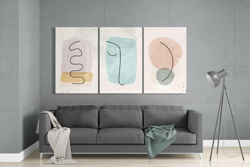 Abstract Shapes 6 Glass Wall Arts