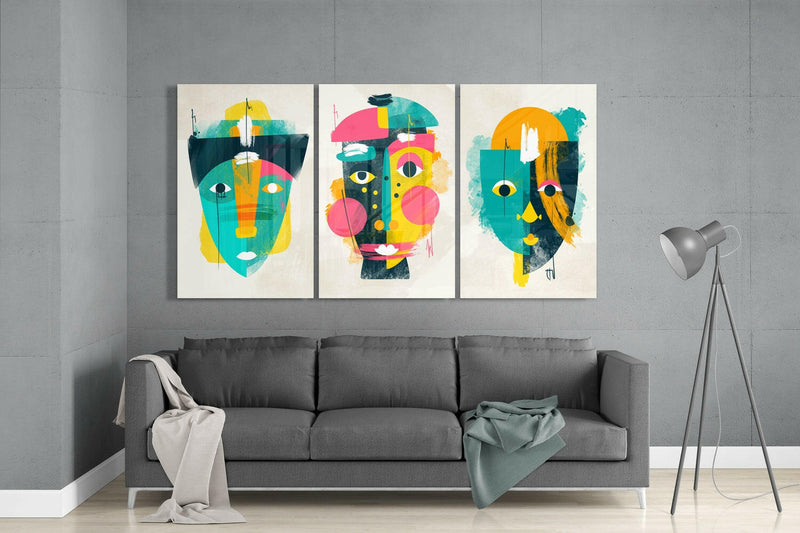 Abstract Shapes 9 Glass Wall Arts