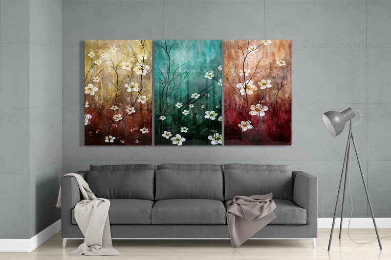 Daisies Glass Wall Art