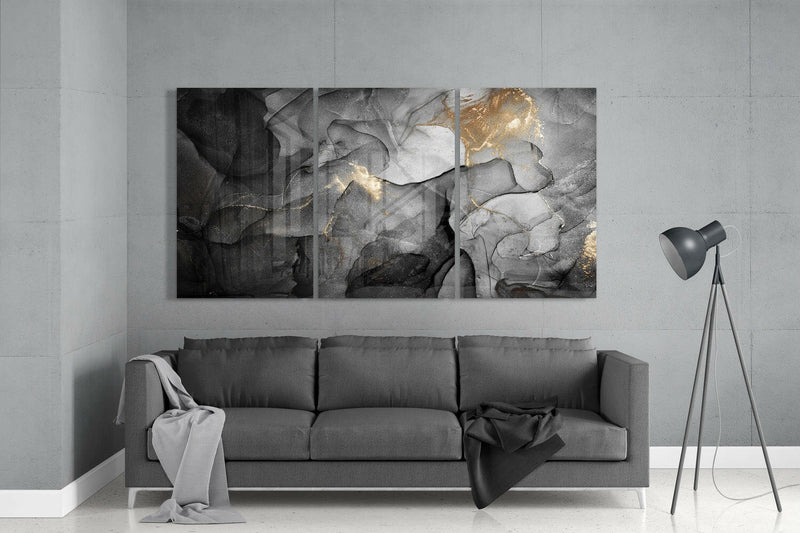 Noble Gray Glass Wall Art