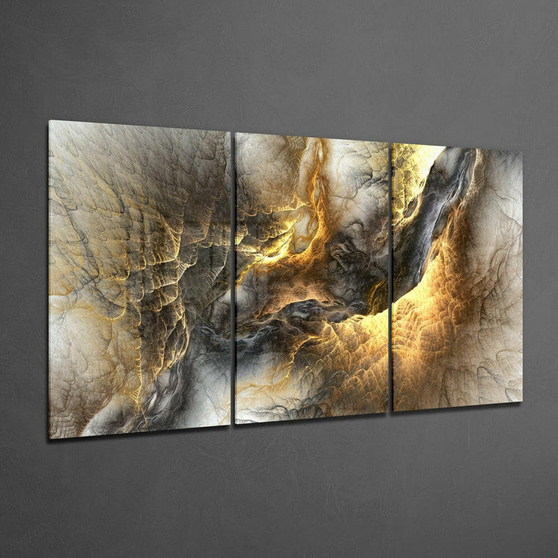 Yellow Lava Glass Wall Art