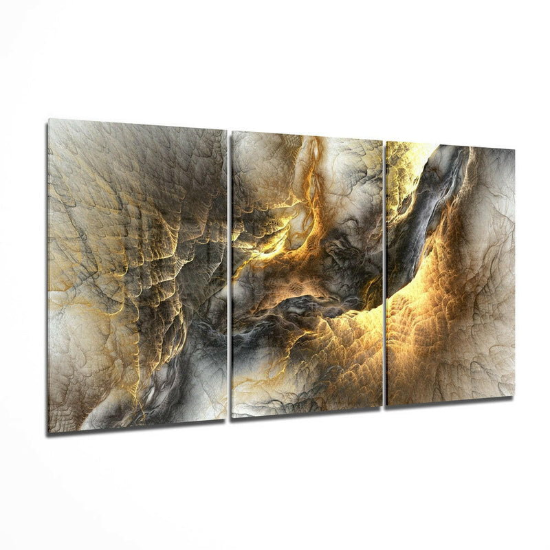 Yellow Lava Glass Wall Art