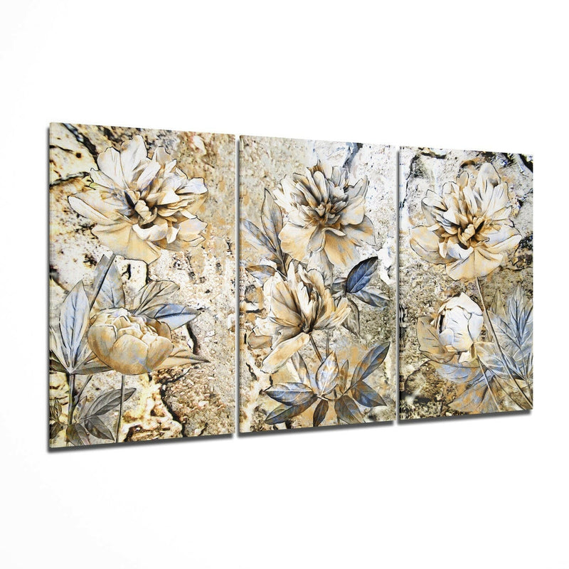 Flowers Glass Wall Art