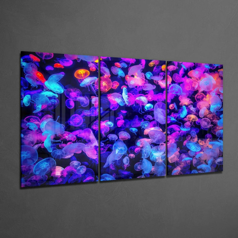 Jellyfish Glass Wall Art