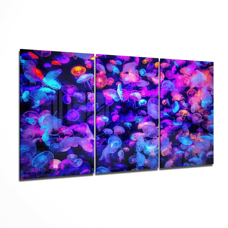 Jellyfish Glass Wall Art