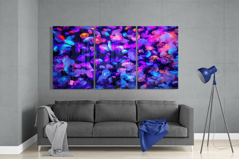 Jellyfish Glass Wall Art