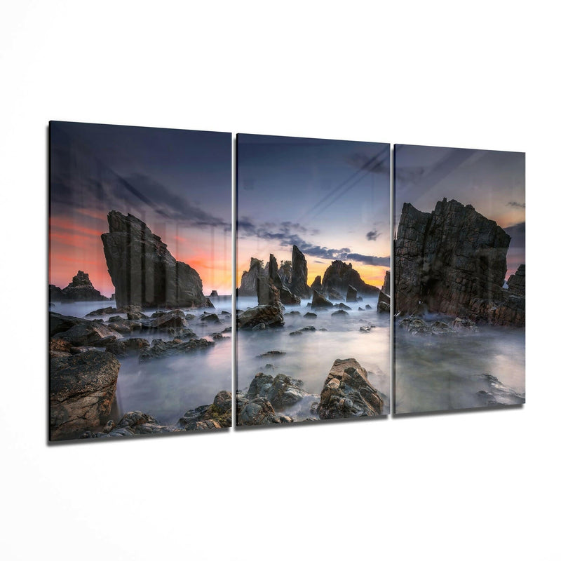 Cliffs Glass Wall Art