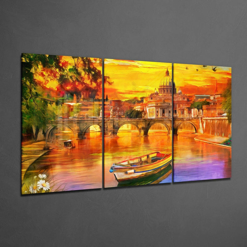 Sunset Glass Wall Art