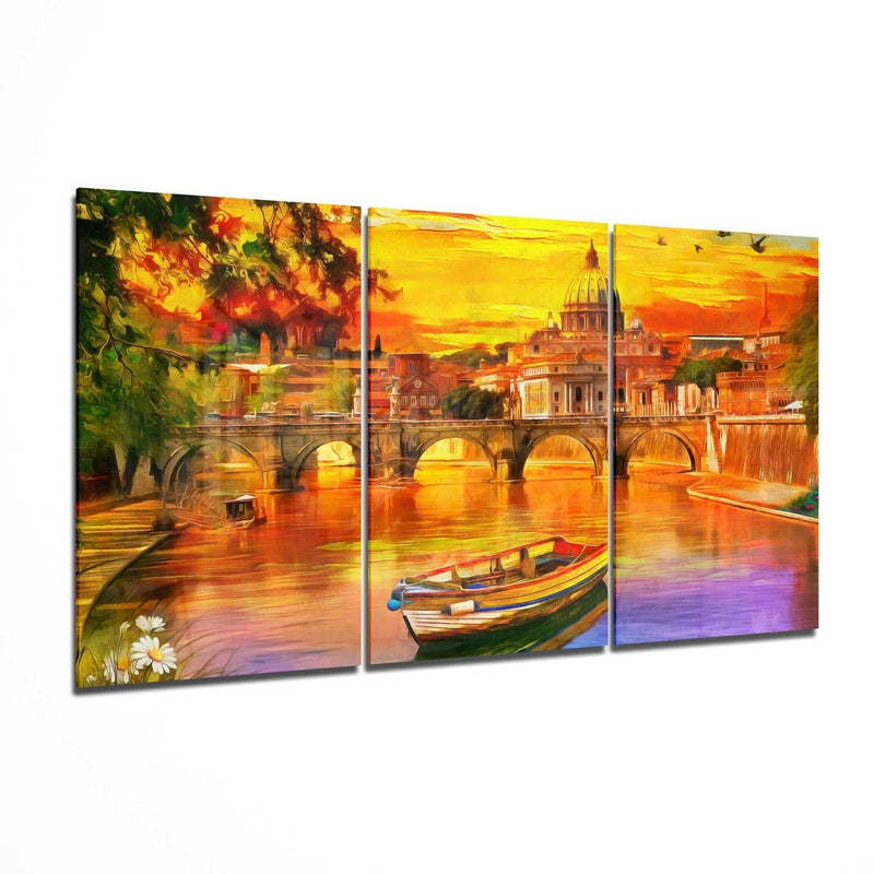 Sunset Glass Wall Art