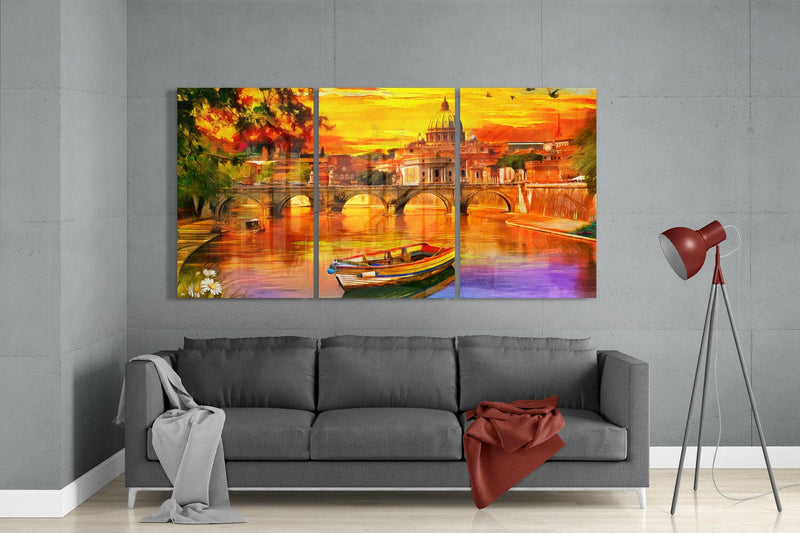 Sunset Glass Wall Art