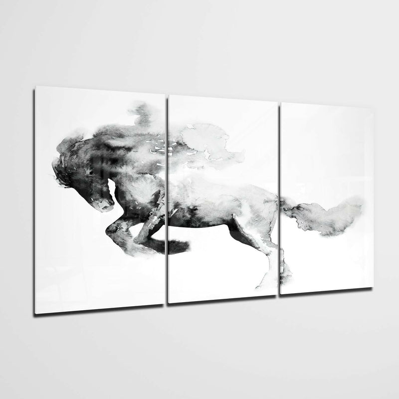 Horse Glass Wall Art