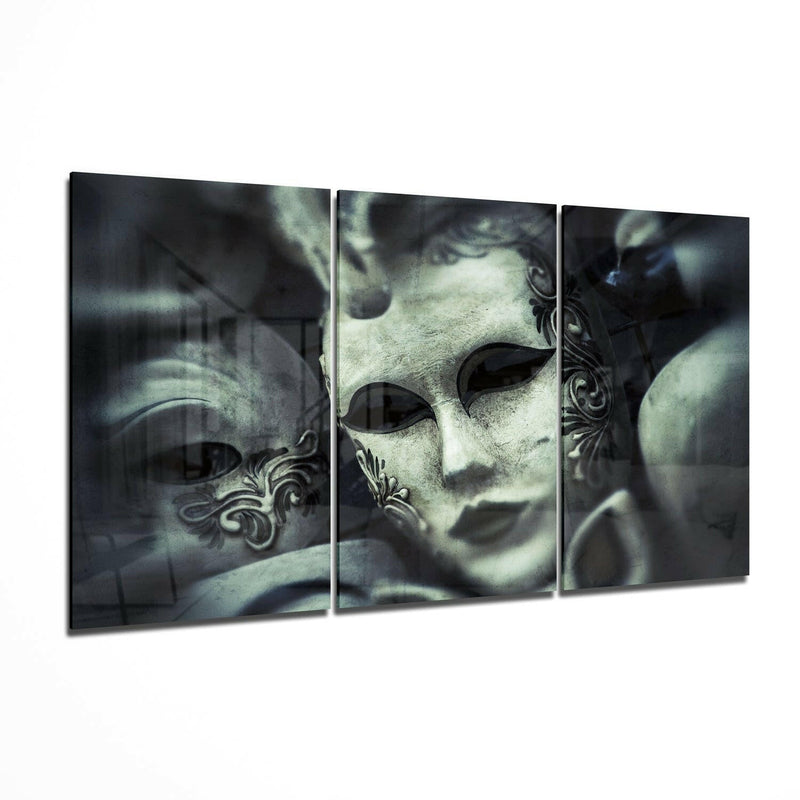 Mask Glass Wall Art