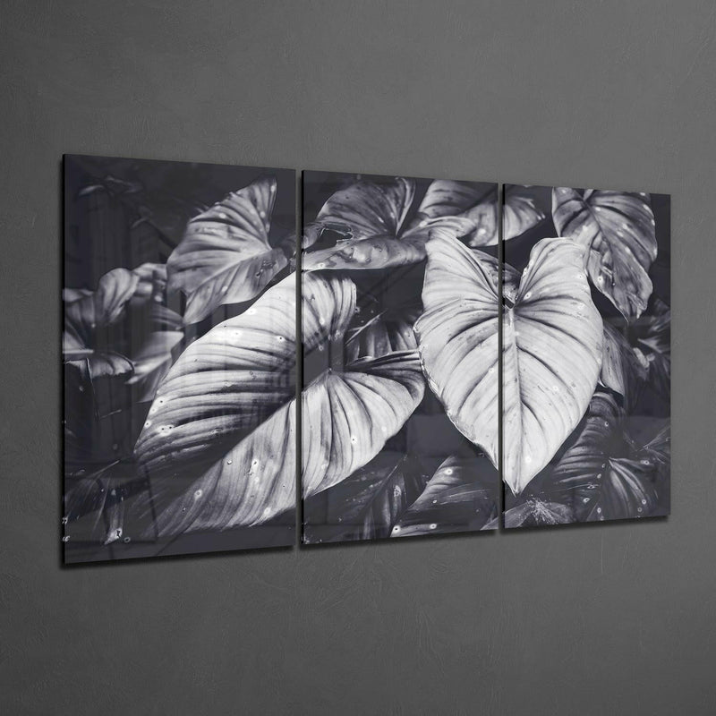 Leaves Glass Wall Art