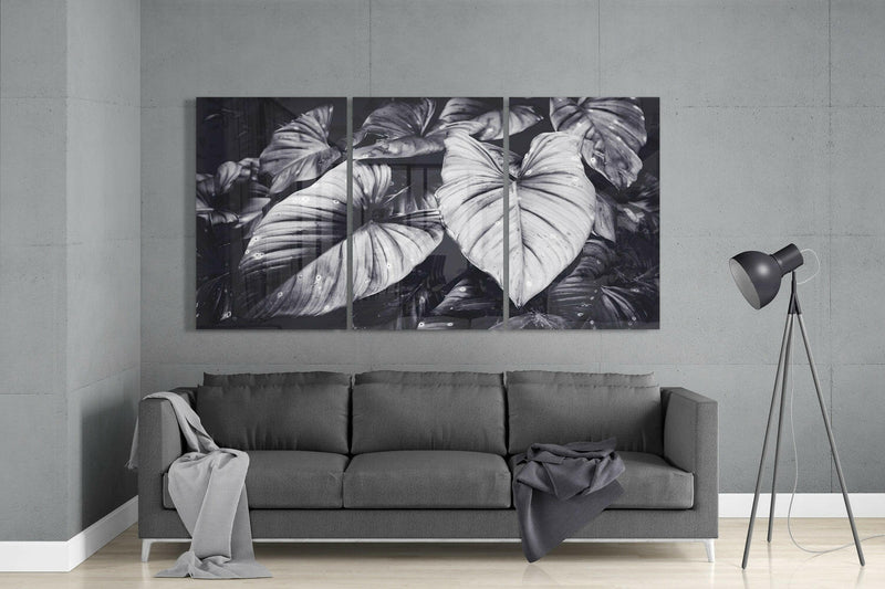 Leaves Glass Wall Art