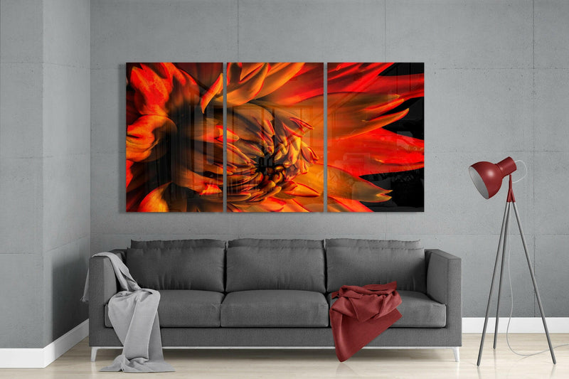 Flower Glass Wall Art
