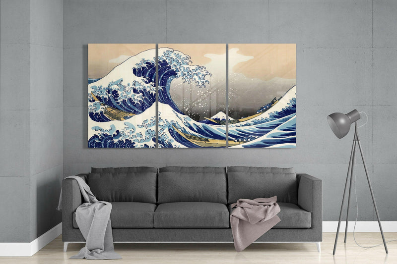 Kanagawa Oki Nami Ura Great Wave Mega Glass Art