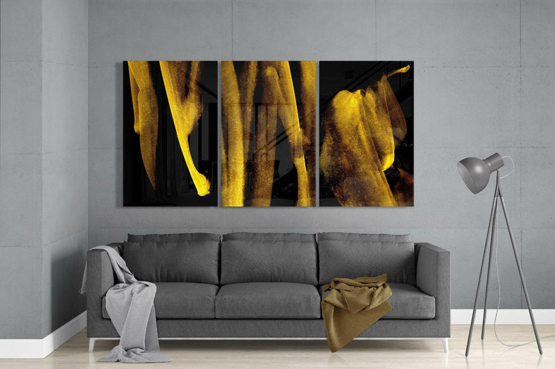 Yellow Touch Glass Art