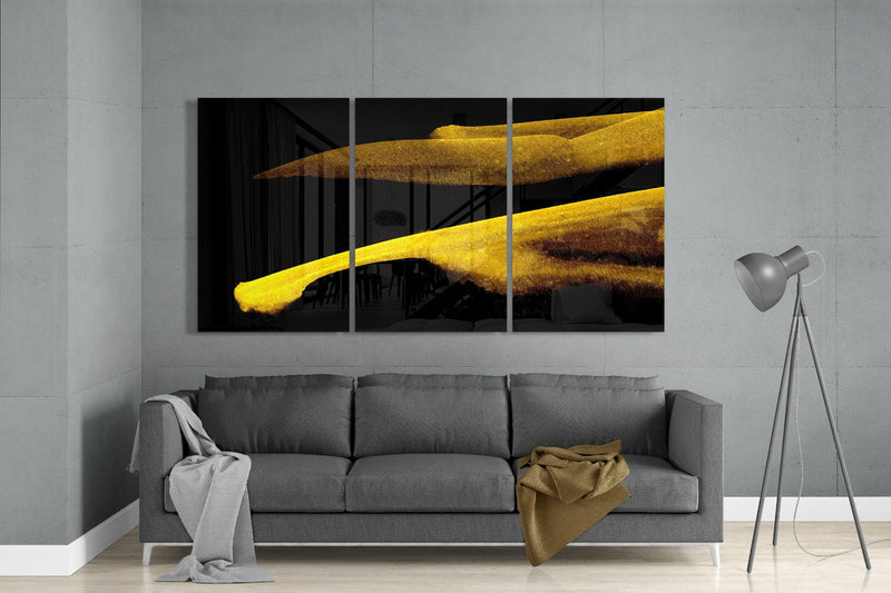 Yellow Touch Glass Art
