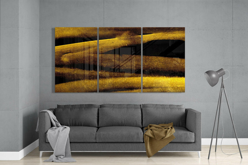 Yellow Touch Glass Art