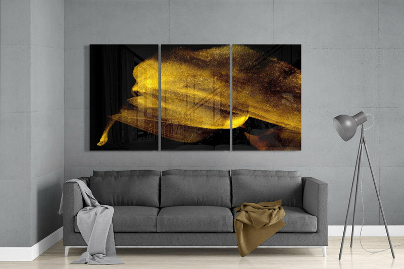 Yellow Touch Glass Art