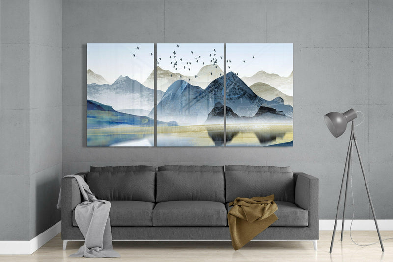 Mountains Glass Art