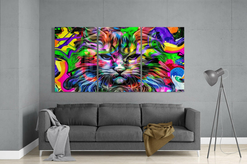 Cat Glass Art