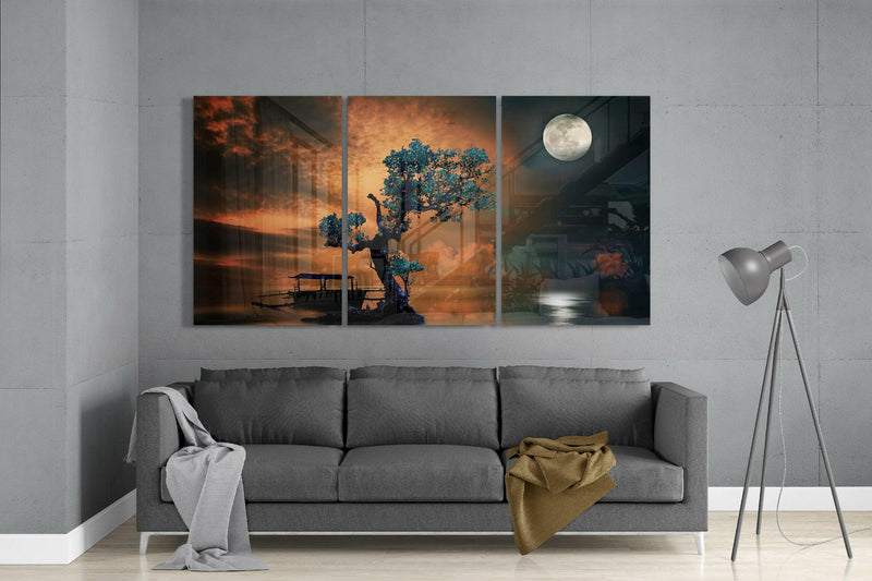 Bonsai Mega Glass Wall Art