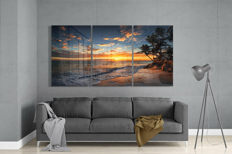 Sunset Mega Glass Wall Art