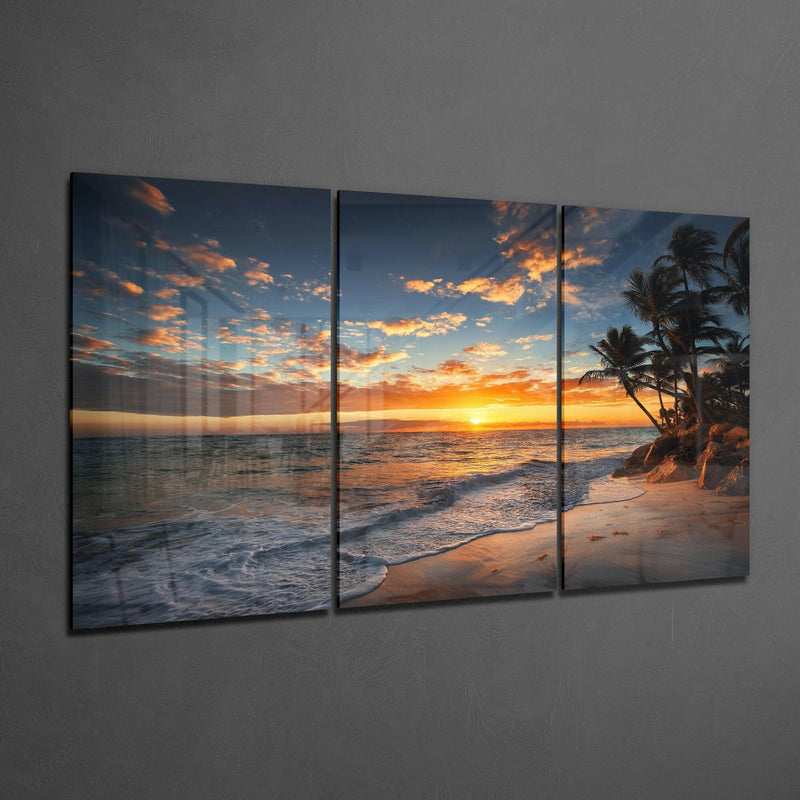 Sunset Mega Glass Wall Art