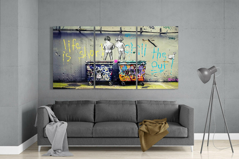 Protest - Banksy Glass Art