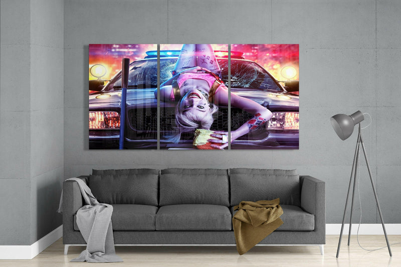 Harley Quinn Glass Art