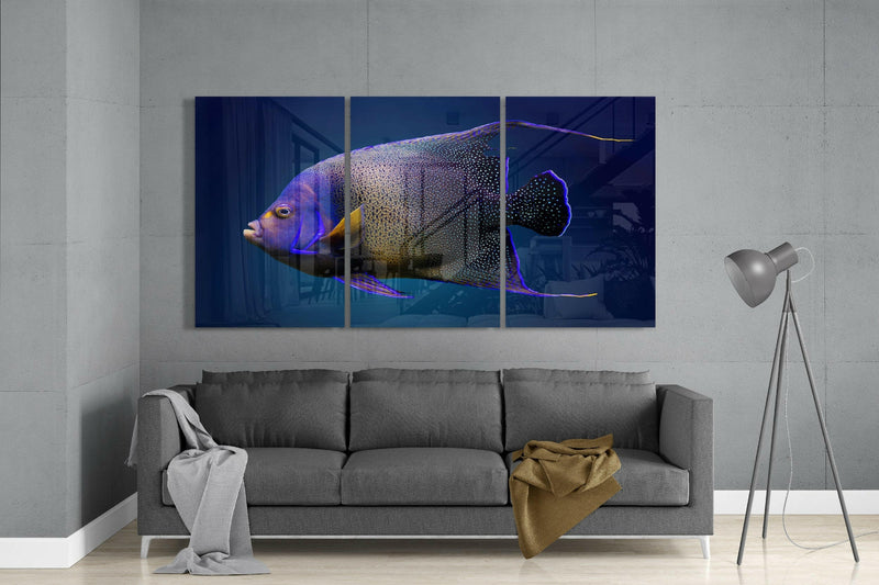 Queen Angel Fish Glass Art