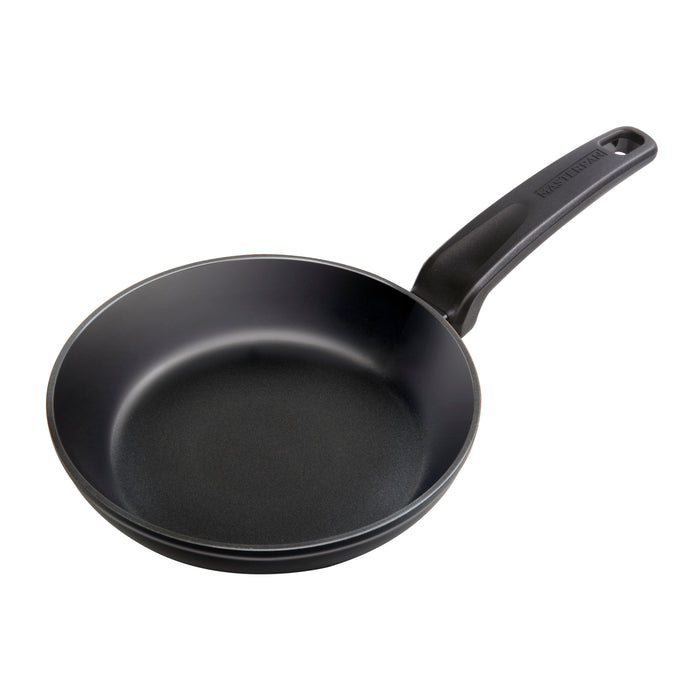 3 PACK BUNDLE - 8" FRY PAN + 9.5" FRY PAN + 11" FRY PAN, WITH BAKELITE HANDLE, CAST ALUMINUM WITH SUPERIOR NON-STICK