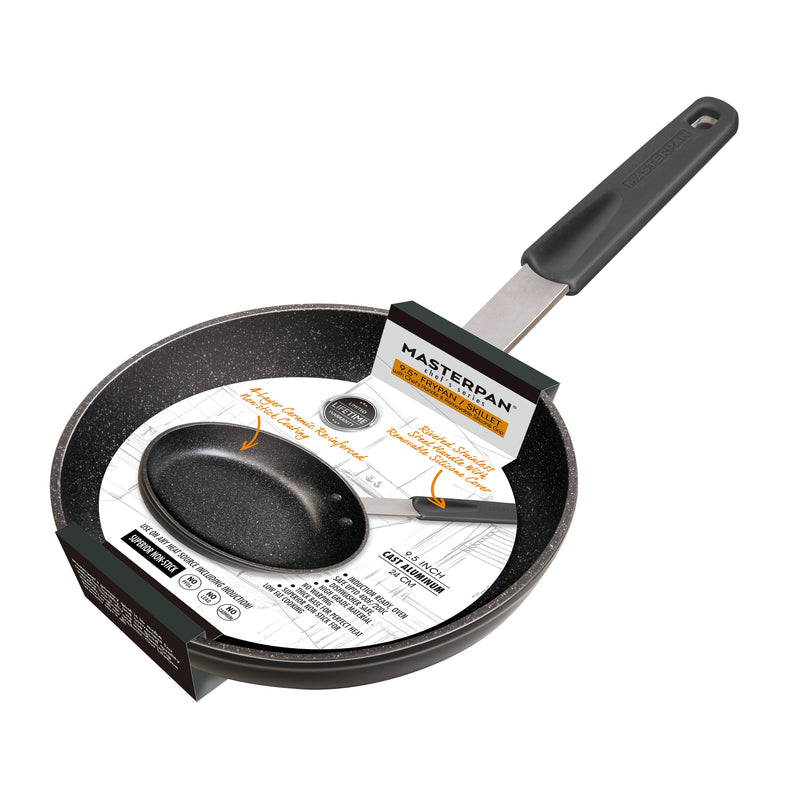 MASTERPAN Nonstick Frypan & Skilletwith Chefs Handle, 9.5" (24cm)