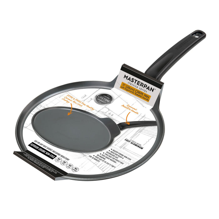 MASTERPAN Ceramic Nonstick  Crepe Pan & Griddle, 11" (28cm)