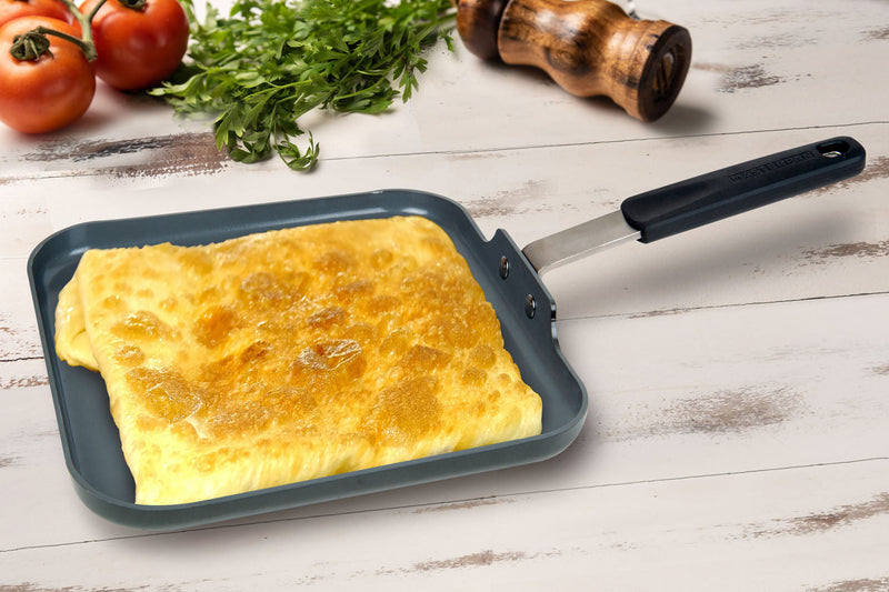 MASTERPAN Ceramic Nonstick  Crepe Pan & Griddle with Silicone Grip, 11" (28cm)