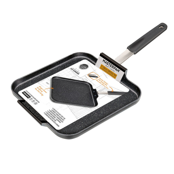 MASTERPAN Nonstick  Crepe Pan & Griddle with Silicone Grip, 11" (28cm)