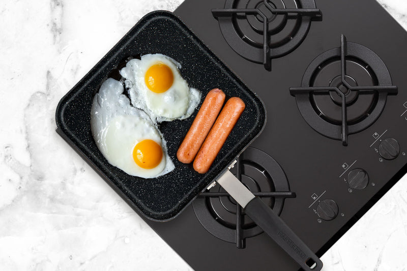 MASTERPAN Nonstick  Crepe Pan & Griddle with Silicone Grip, 11" (28cm)