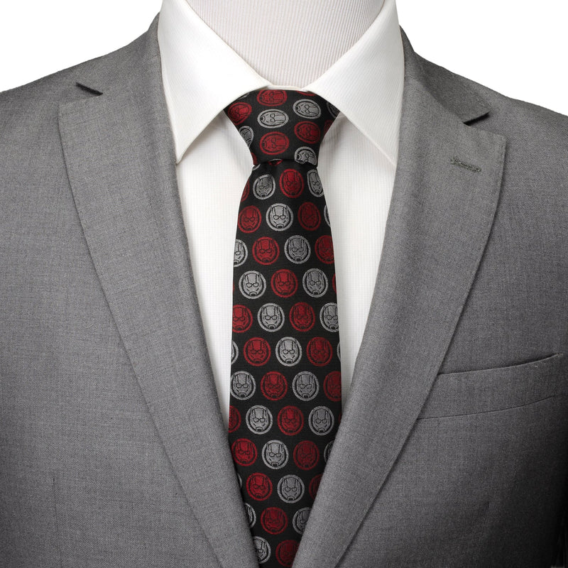 Marvel Ant-Man Red and Gray Charcoal Tie